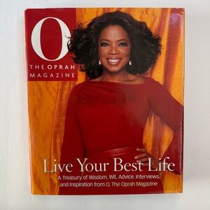 OPRAH Live Your Best Life Wisdom, Wit, Advice, Interview Hardback Book self help